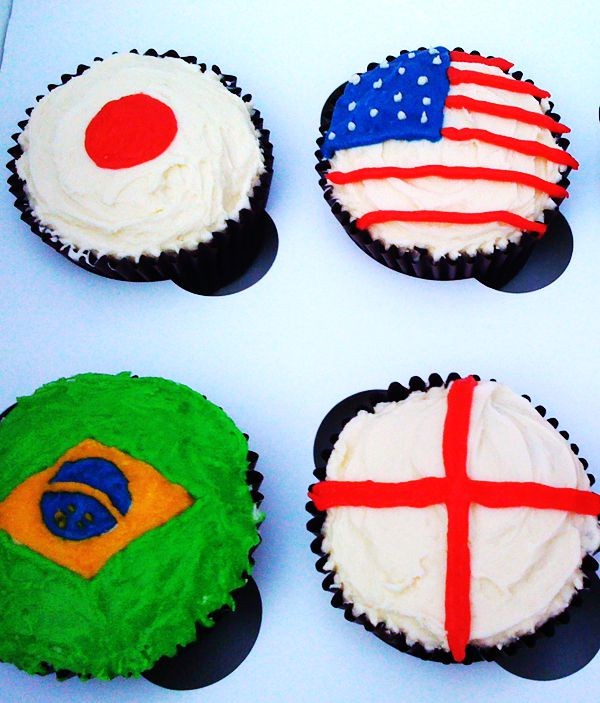 flag cupcakes for 2014 fifa world cup party brazil england america japan f71420