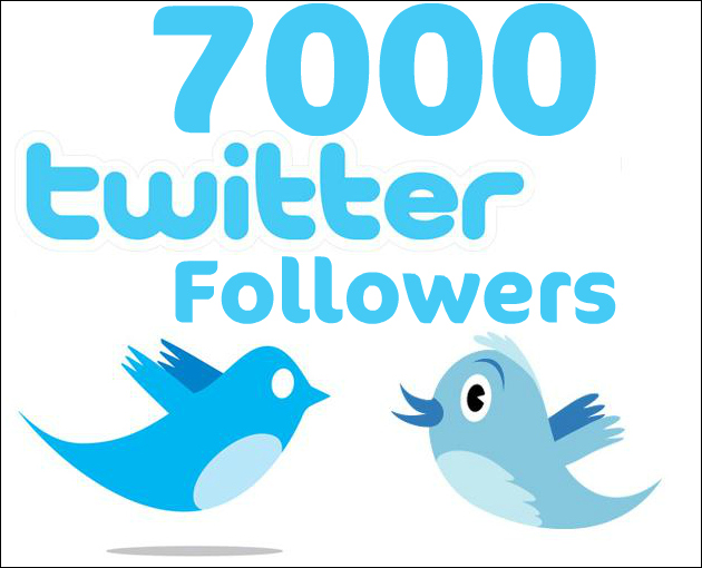 7000 followers